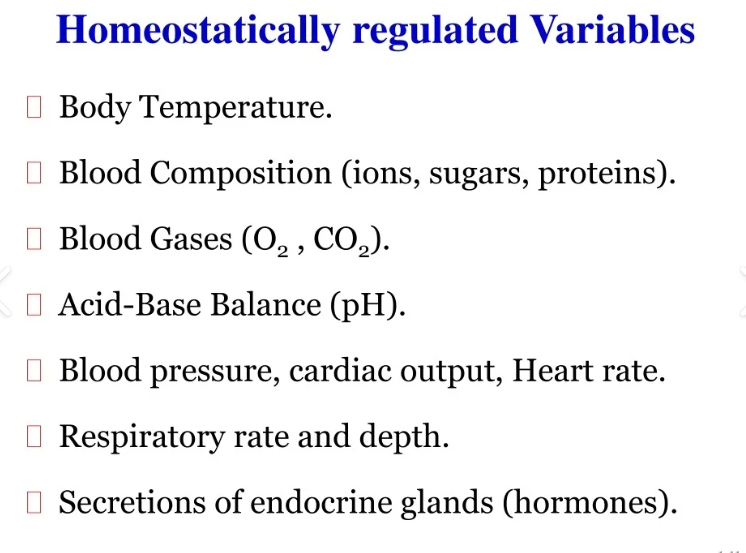 <p>Regulated variables </p>