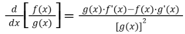 <p>Or (lo)(hi d)-(hi)(lo d)/(lo)(lo)</p>