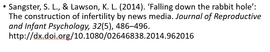 <p><span>Author (year of publication). Title of the paper: Caps for subtitle. <em>Where they published it, Volume no</em>. (Issue no.), page no. / range, DOI URL.</span></p>