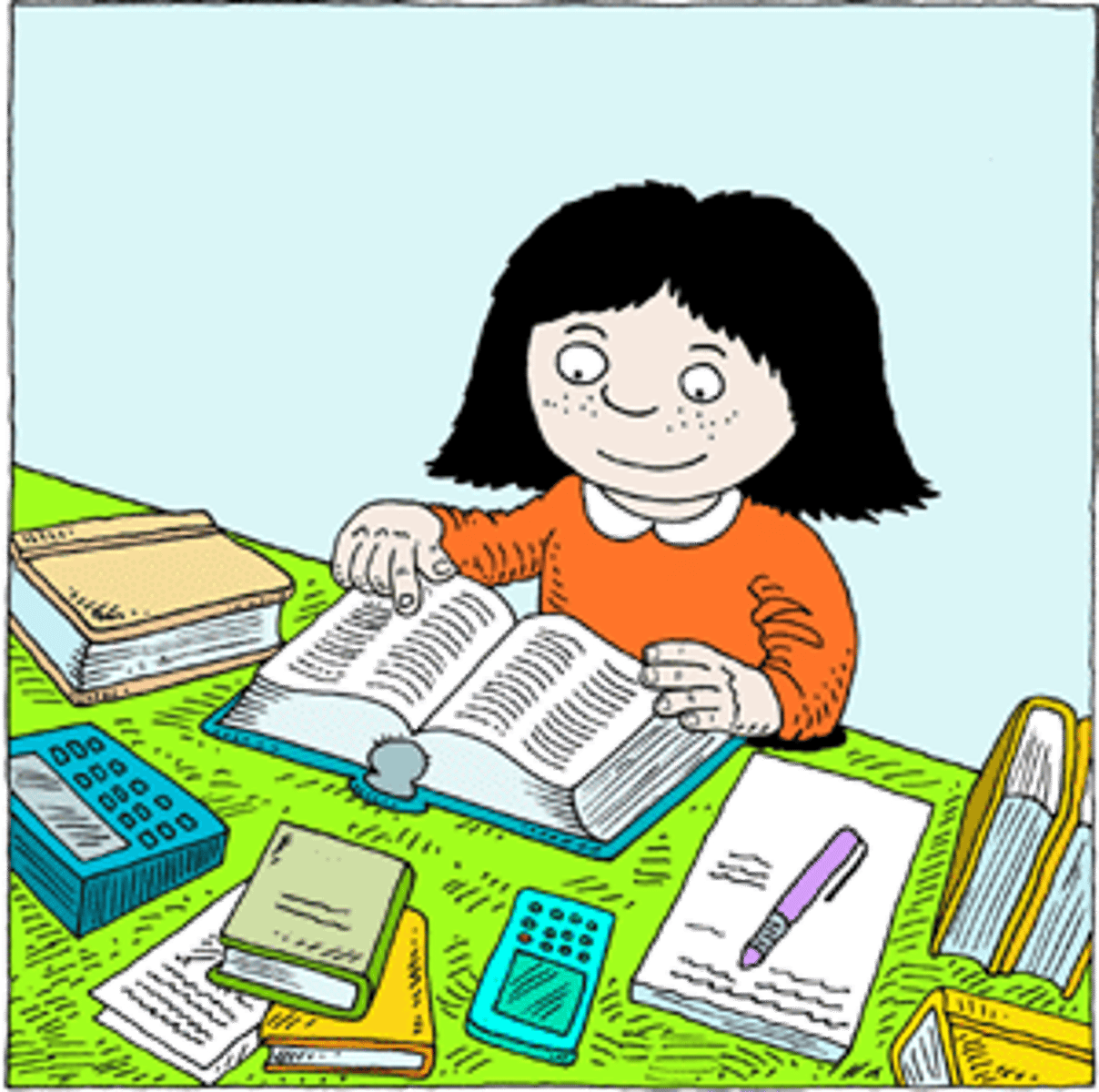 <p>to study</p>