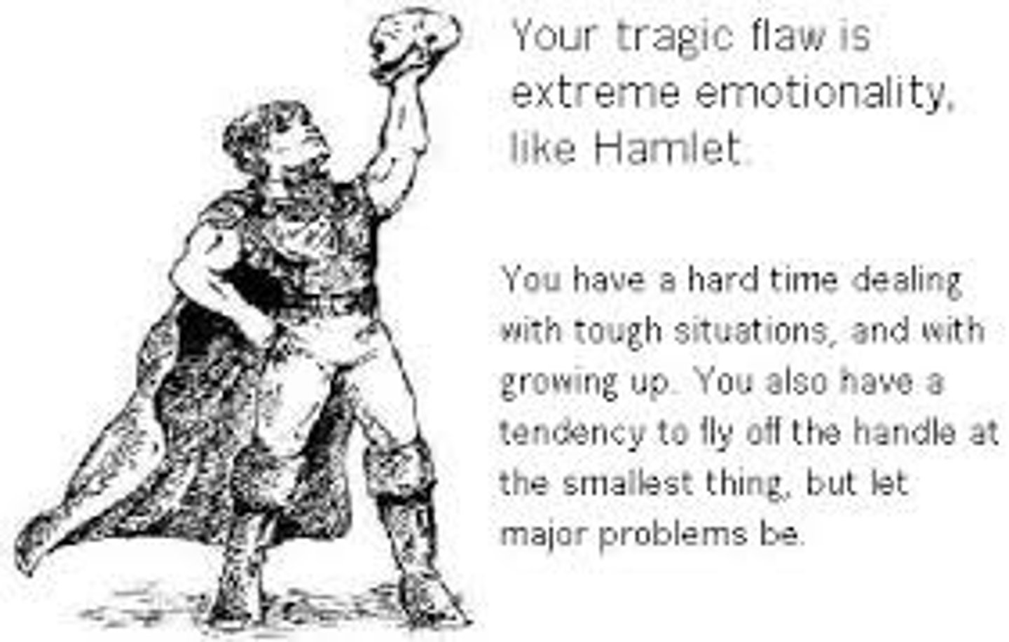 <p>A weakness or limitation of character (character/personality flaw), resulting in the fall of the tragic hero.</p>