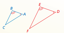 If two angles of one triangle are congruent to two angles of another triangle, then the two triangles are similar.