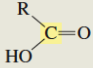 <p>What is the C13 chemical shift for a carboxylic acid?</p>
