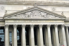 <p>the triangular top of a temple that contains sculpture</p>