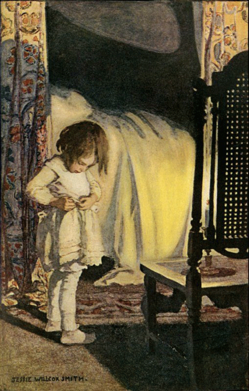 <p>This artist studied under Howard Pyle at the Drexel Institute AND hated children. </p>