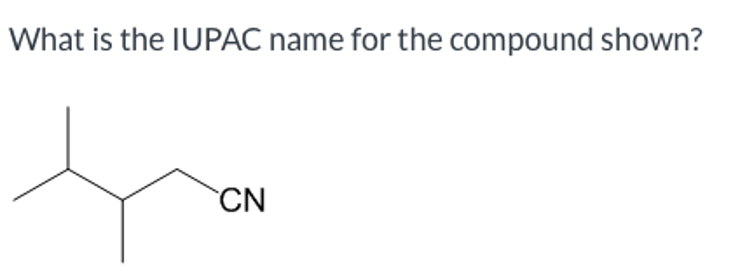 <p>What is the IUPAC name for the compound shown?</p>