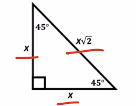 <p>x, x, x<strong><em>√</em></strong>2</p>