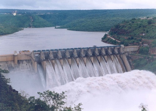 It is the electricity generation using the power of falling water DAM POWER.