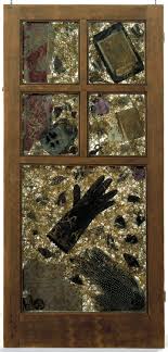 <p>Betye Saar (*1926) Wishing for Winter, 1989, mixed media: pine, glass, fabric, iron, chicken wire, staples, keys, belt buckle, hinge, window catch, pin, change purse, glove, book, wallpaper, vegetable fibers, feathers, and butterfly wing fragments,</p>