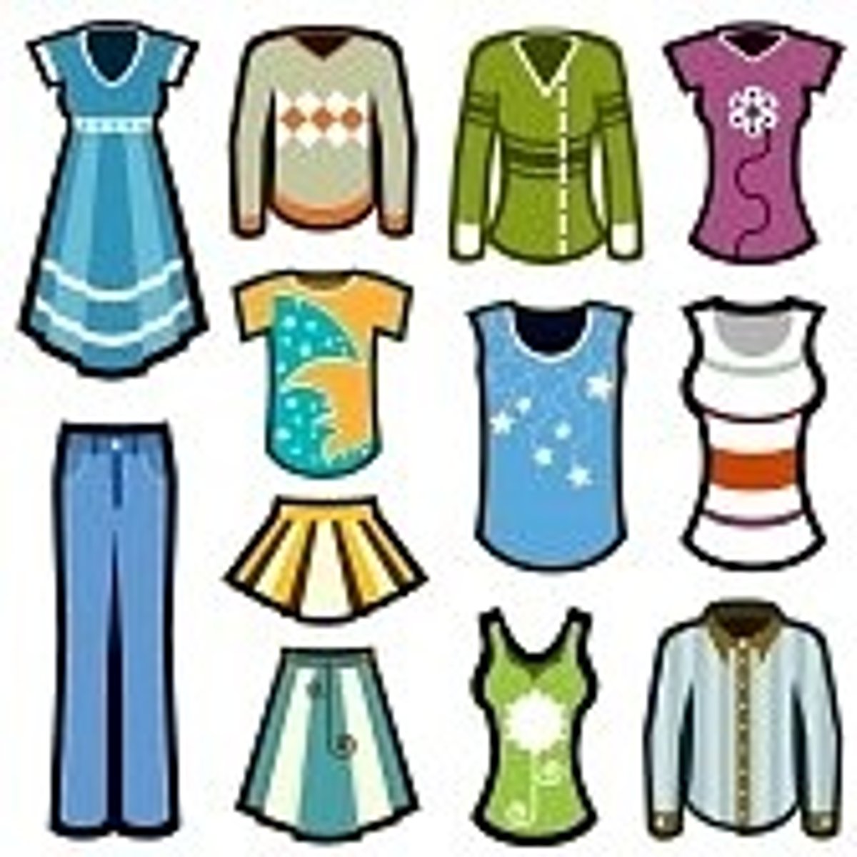 <p>les vêtements</p>