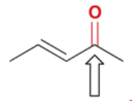 <p>wavenumber of C=O in conjugated, unsaturated ketone</p>