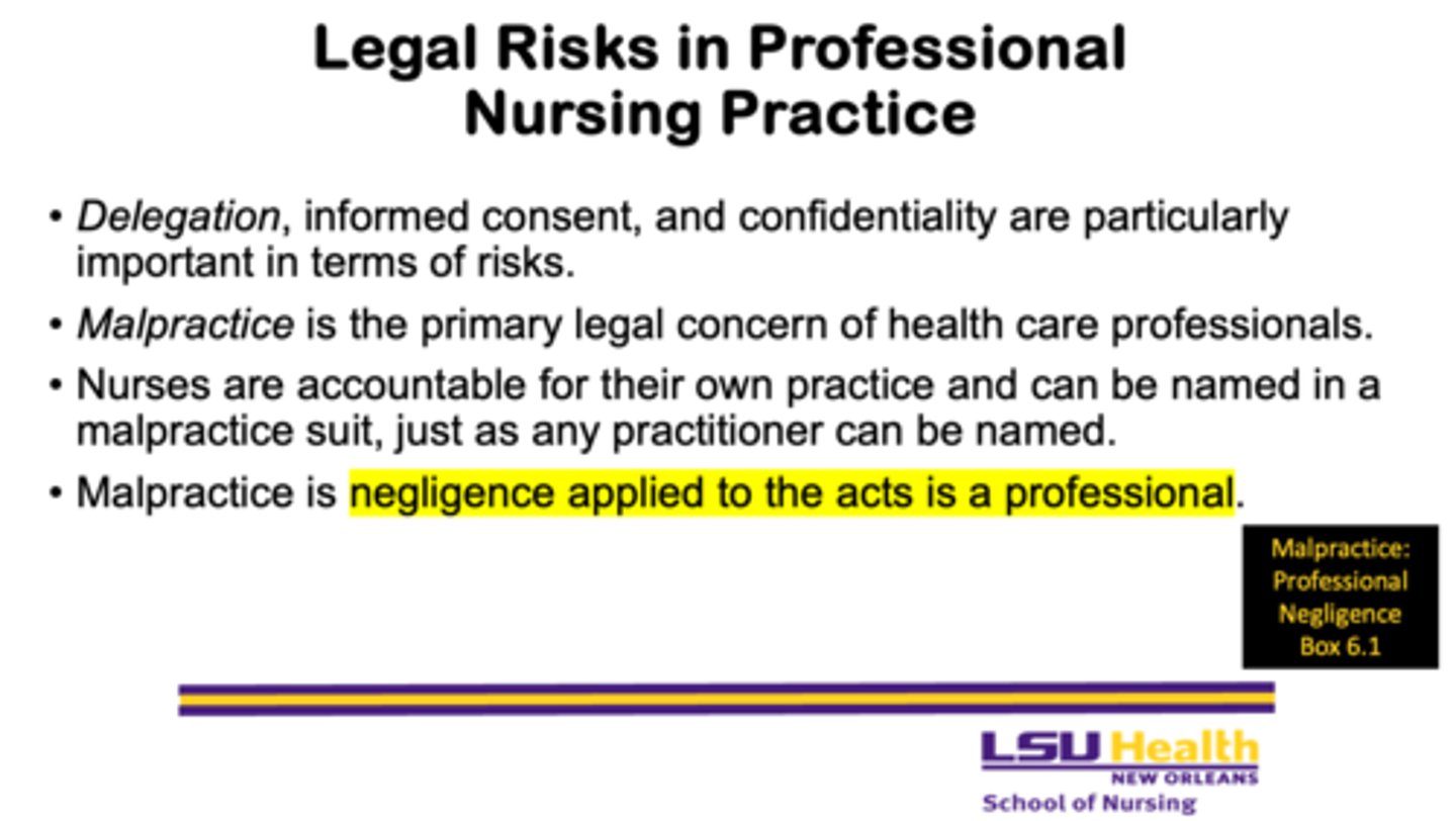 <p>- yes, nurses can be named in a malpractice suit just like any other practitioner</p>