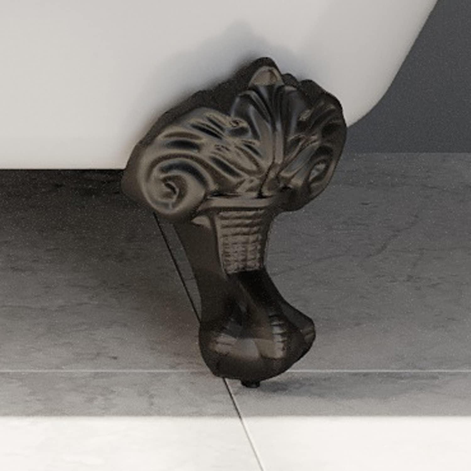 <p>Carved paw foot in which the paw is a bear's</p>