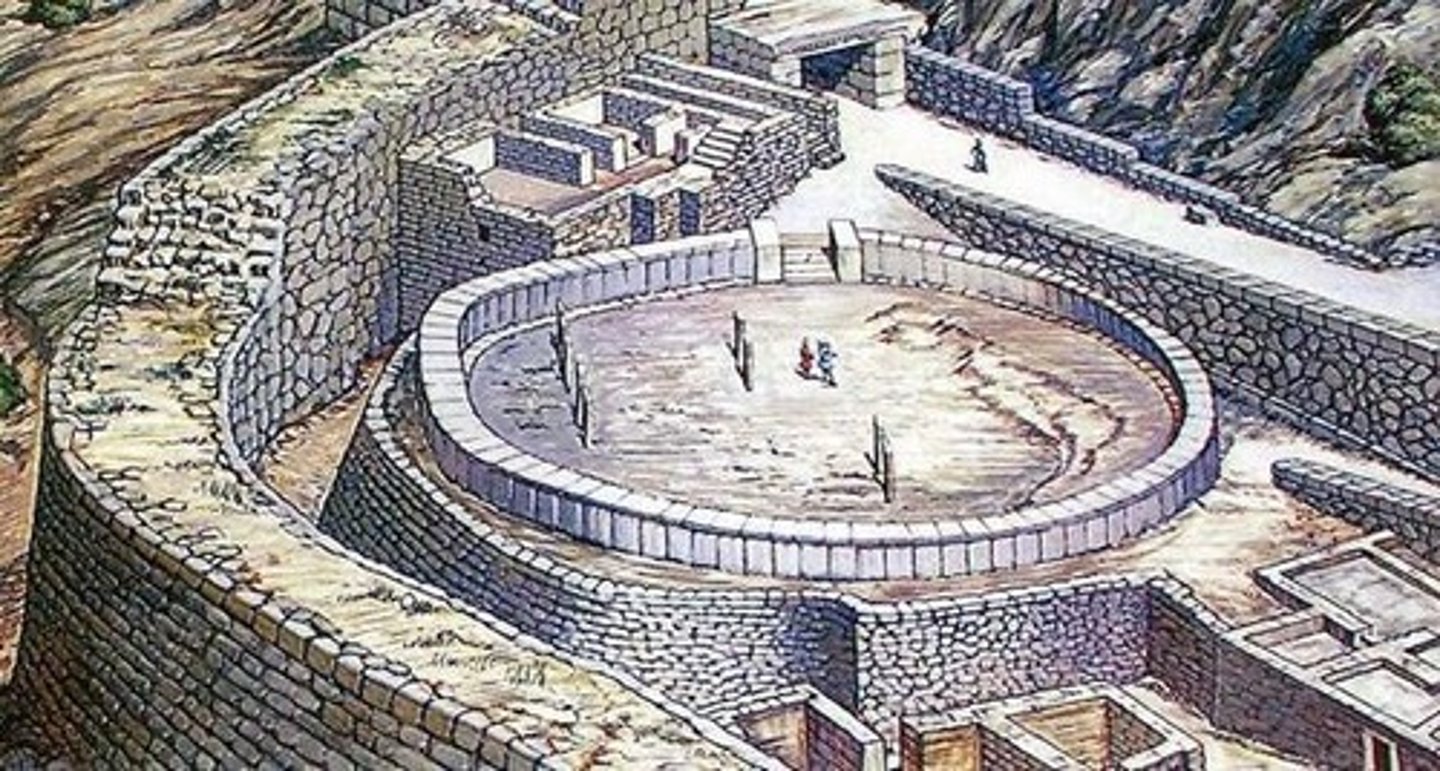 <p>Beehive-shaped tomb for elite Mycenaean individuals.</p>