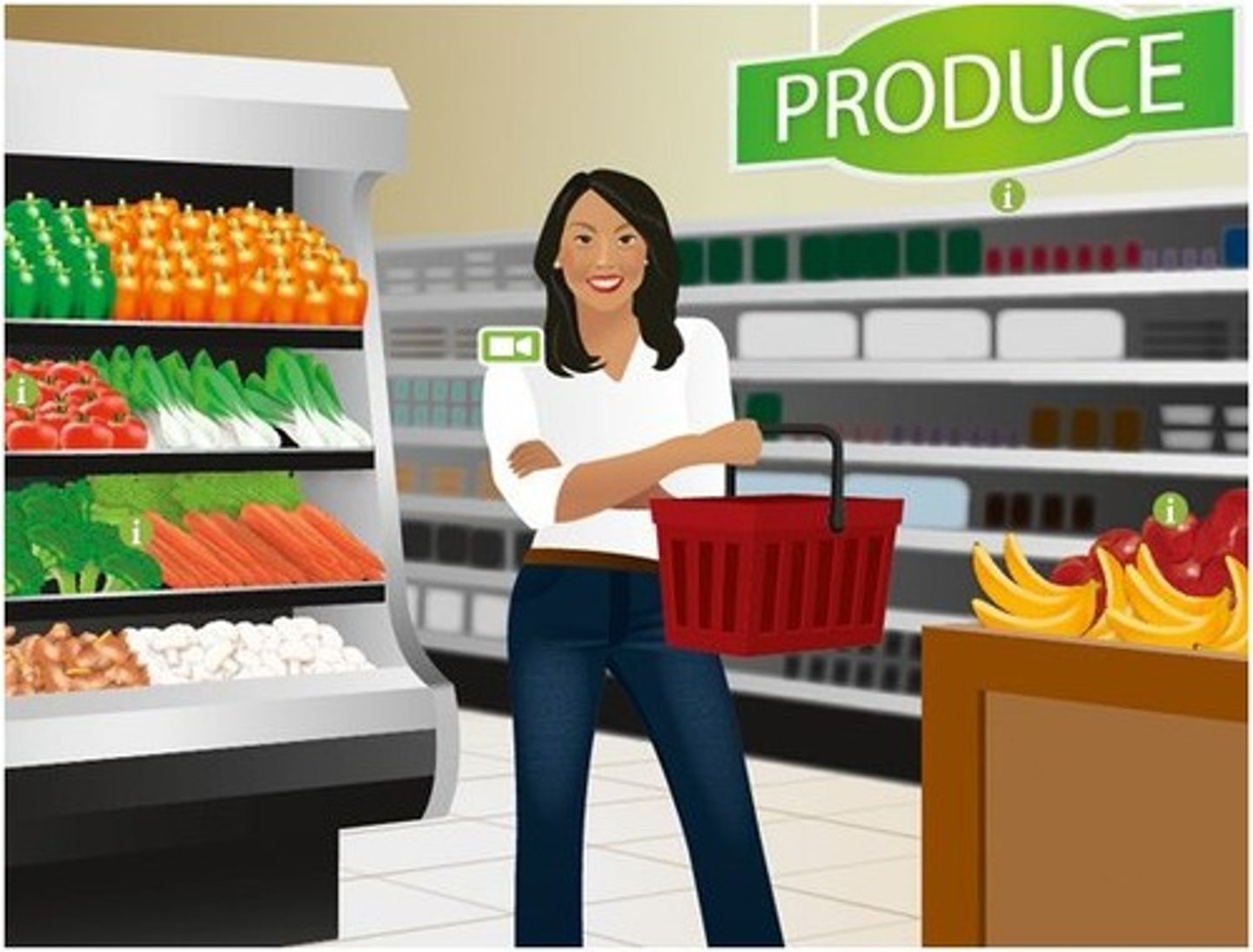 <p>to go shopping (for food)</p>