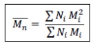 <ul><li><p>It is obtained by <span style="color: red;"><span>light scattering and ultra centrifugation techniques</span></span>, which measures properties that depends on the molecular size.</p></li><li><p>The weight average molecular mass is always greater than number average molecular mass</p></li></ul><p></p>