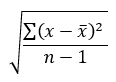 The formula shown in the image is a calculation for . . .