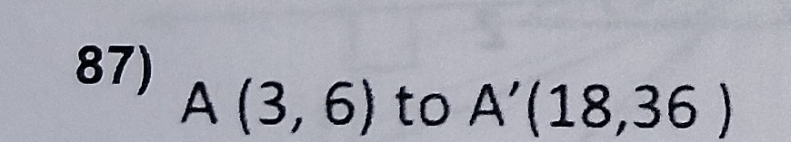 <p>Identity the scale factor from the first point to the next point.</p>