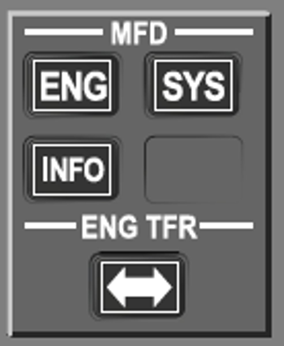 <p>INFO on the MFD panel</p>