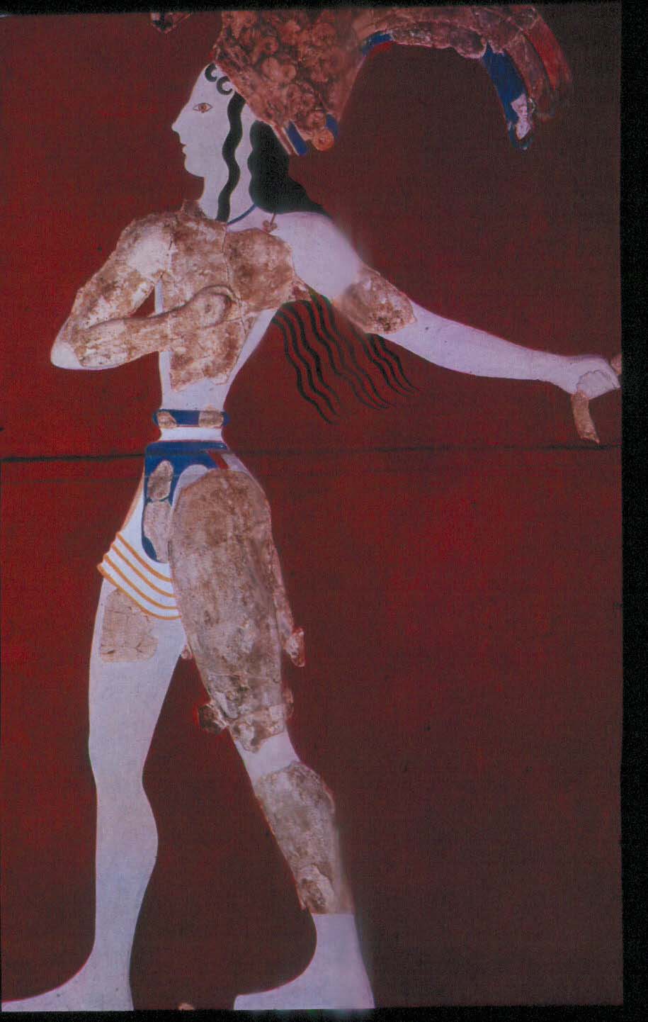 <p>Fresco of “the Priest-King” or the “Prince with lilies.”</p>