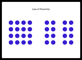 <p>tendency to organize objects nearby into a perceptual group and perceive them as a single entity </p>