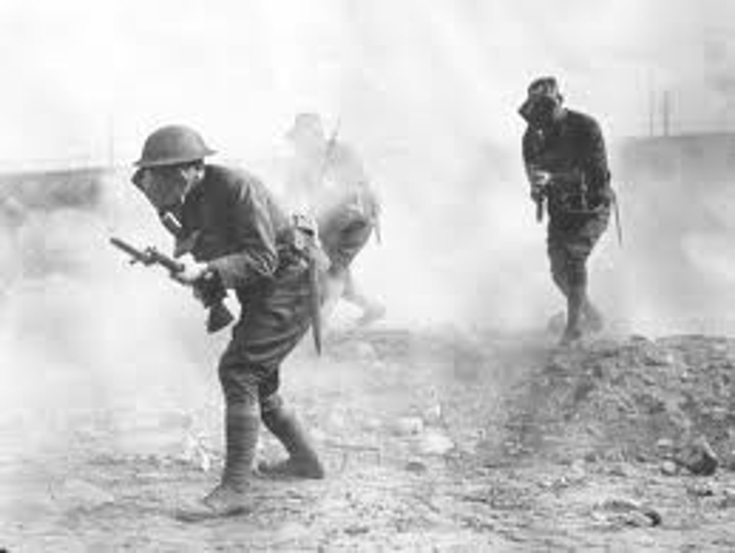 <p>Introduced by the Germans and was used by both sides during the war; caused vomiting, blindness, and suffocation</p>