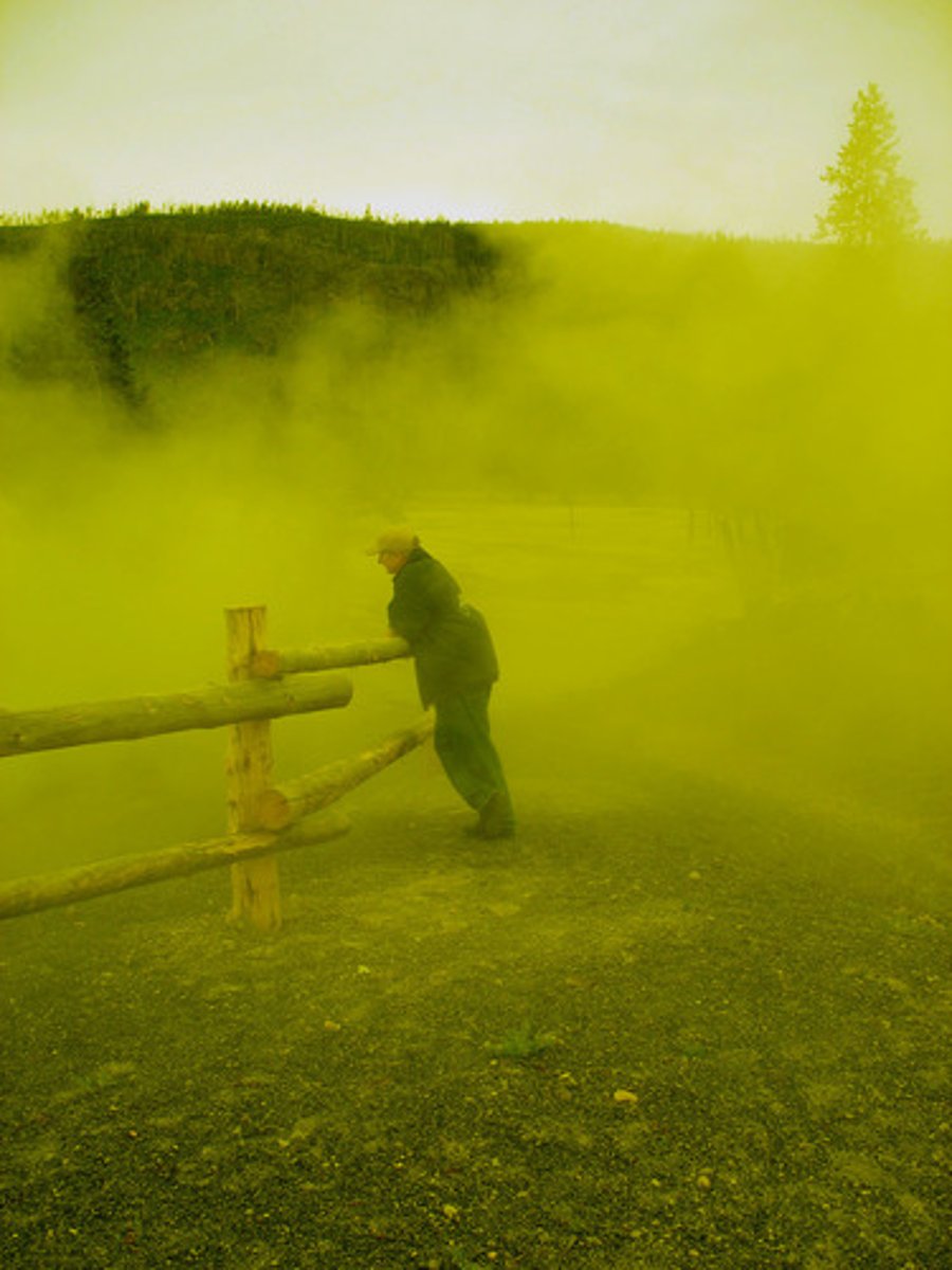 <p>a new invention in WWI - a yellow colored gas that was fired at the enemy - it caused blindness, damage to the lungs and death</p>