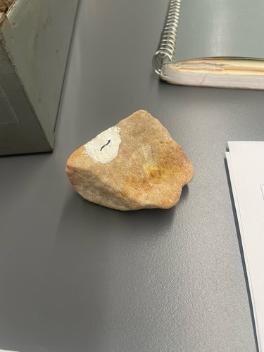 <ul><li><p>Tan</p></li><li><p>Detrital</p></li><li><p>Fine grains</p></li><li><p>Well sorted</p></li></ul>