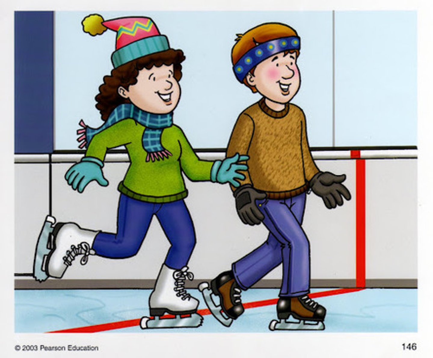 <p>"huá bīng - to skate; skating" trượt băng</p>