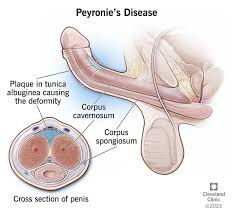 <p><strong>Peyronie’s Disease </strong></p><p>-Hard, nontender, subcutaneous _________ palpated on dorsal or lateral surface of penis. Plaques are made up of fibrous ____ tissue </p><p>-Causes ________ bending of the penis during _________</p>