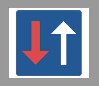 <p>Du närmar dig vägmärket. Vad gäller?</p>