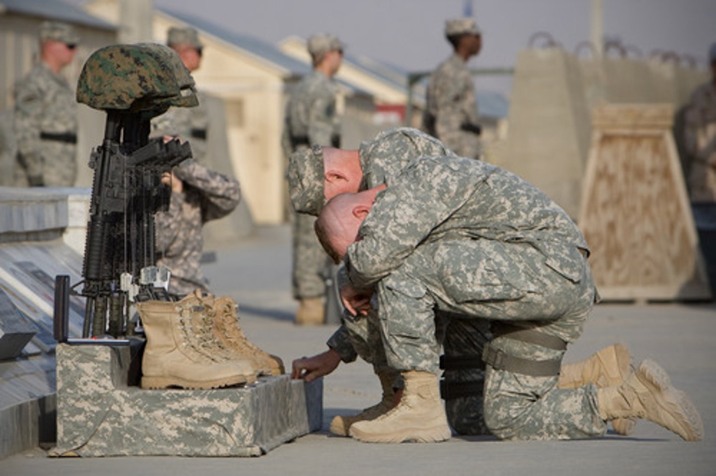 <p>a show of respect</p>