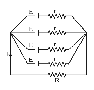 <p>In this circuit, if there were no internal resistances, and the values of EMF were different for each cell, what would be the equivalent EMF?</p>