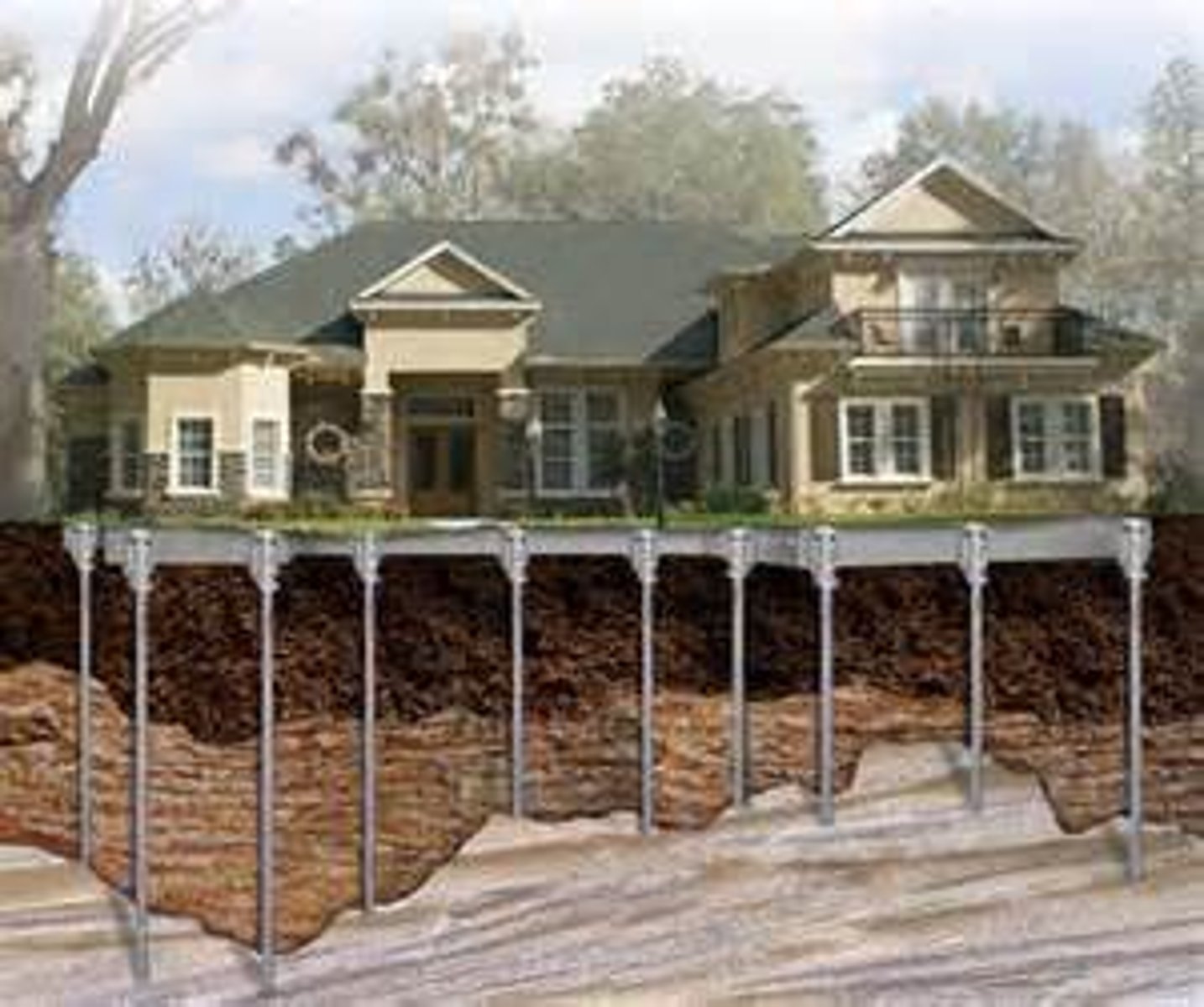 <p>A set of ideas, motives, or basic structures that form the foundation of something.</p><p>/ˌʌn.dəˈpɪn.ɪŋ/</p><p>Education is the underpinning of a strong society.</p>