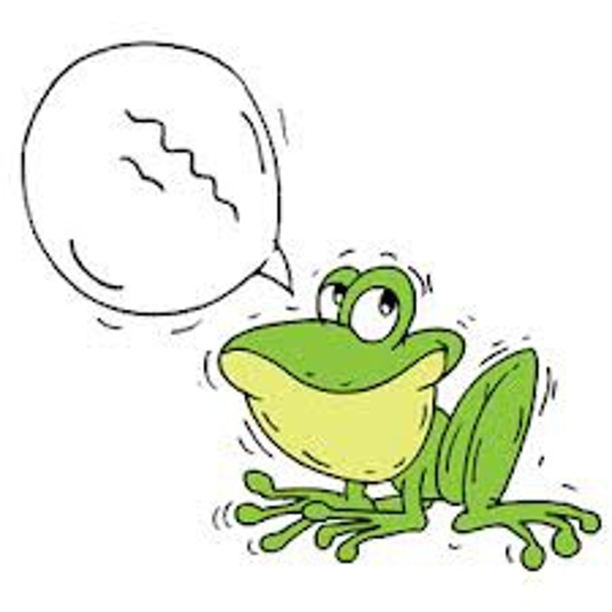 <p>to make a rough low sound, like the sound a frog or crow make</p>