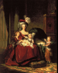 queen and king during the French Revolution, Marie was Austrian (French hate Austrians) lived a spoiled, lavish lifestyle when the rest of France was starving