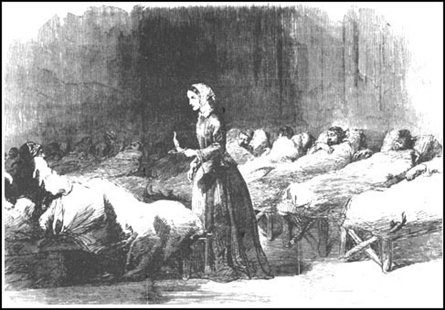 <p>A British nurse that worked during the Crimean War that earned fame for her efforts to make hospitals sanitary and clean saving many lives. She helped make nursing a profession for middle class women.</p>