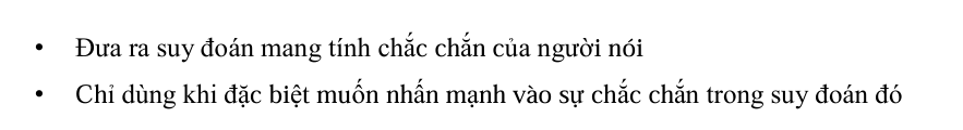 <p>(Chắc chắn là/ Nhất định là ~)</p>