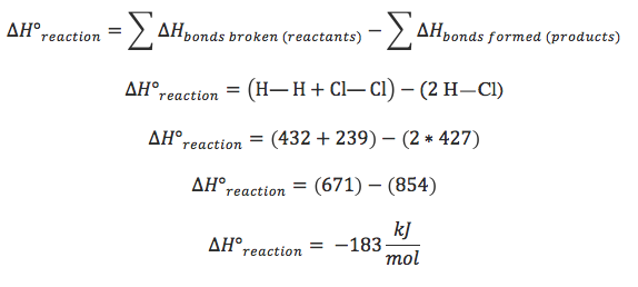 <p>∆H = sum of ∆H of reactants - sum of ∆H of products</p>