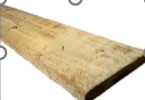 <p>the timber has rough edges, which might not necessarily be square </p>