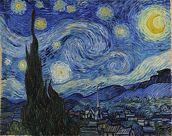 <p>The Starry Night, 1889</p>