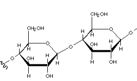 The polysaccharide shown below contains which type of linkage between monomers?
