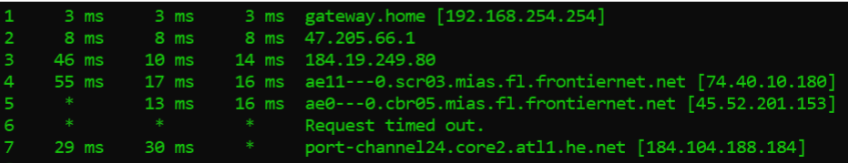 <ul><li><p>provides a map of data on the internet from its source to its destination</p></li><li><p>helps in the packet capture</p></li><li><p>troubleshoot the <strong>hop</strong> delays during video conferences</p></li></ul><p></p>