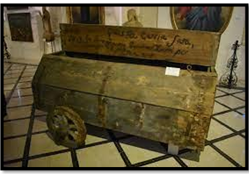 <p>The Plague cart was used to carry plague victims to cremation.</p>