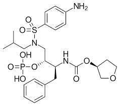 <p>where are the amide bonds on fosamprevnavir</p>