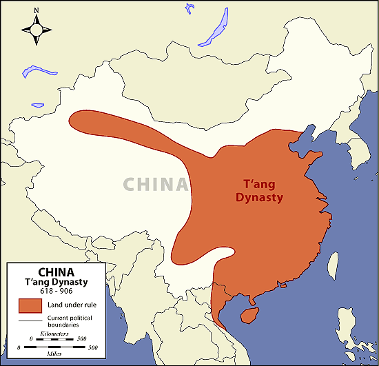 Tang China Map