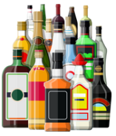 a drink that contains alcohol