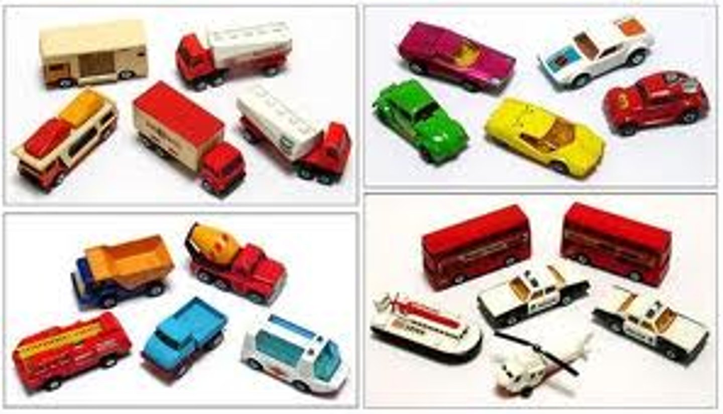 <p>Toy cars</p>