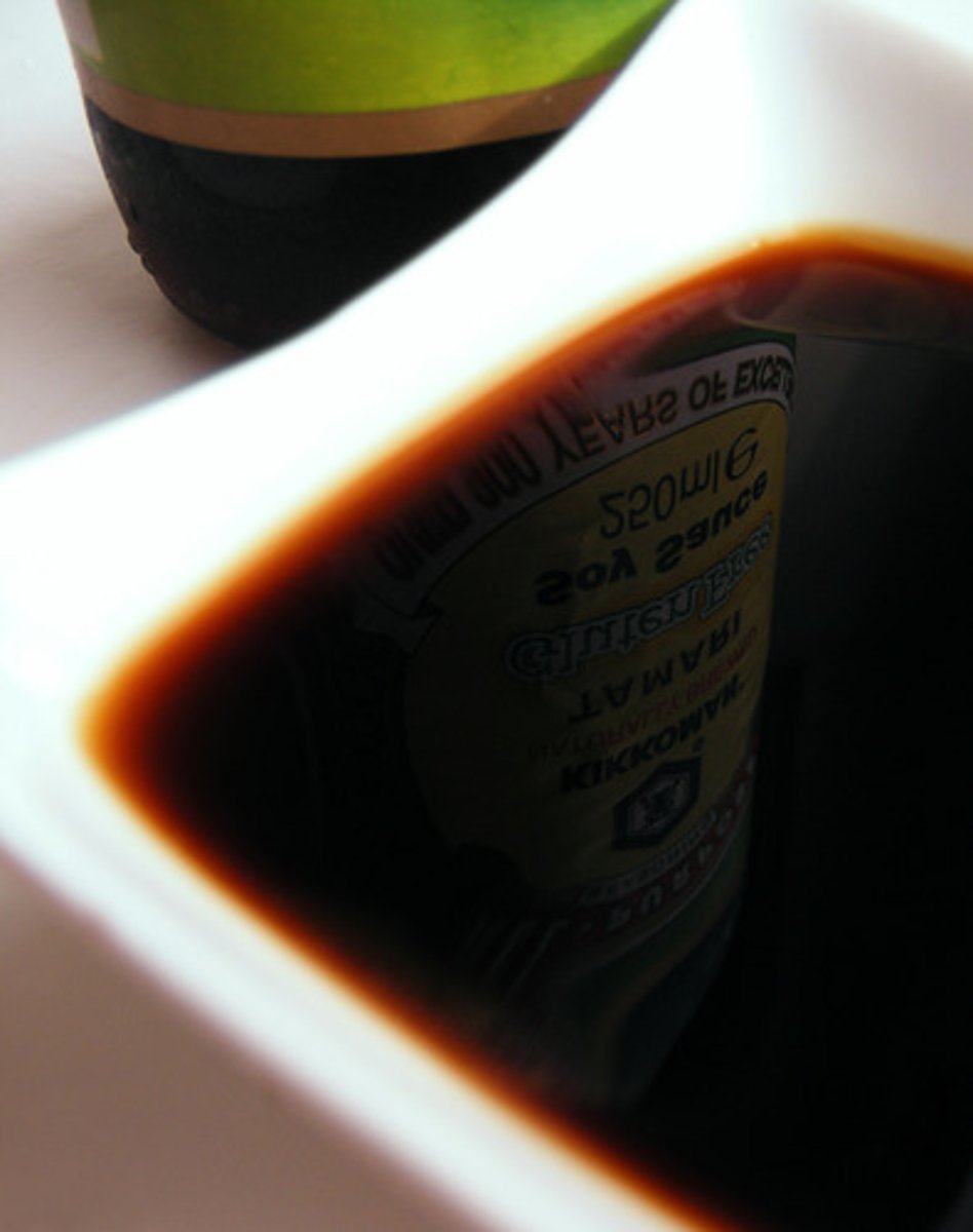 <p>soy sauce</p>