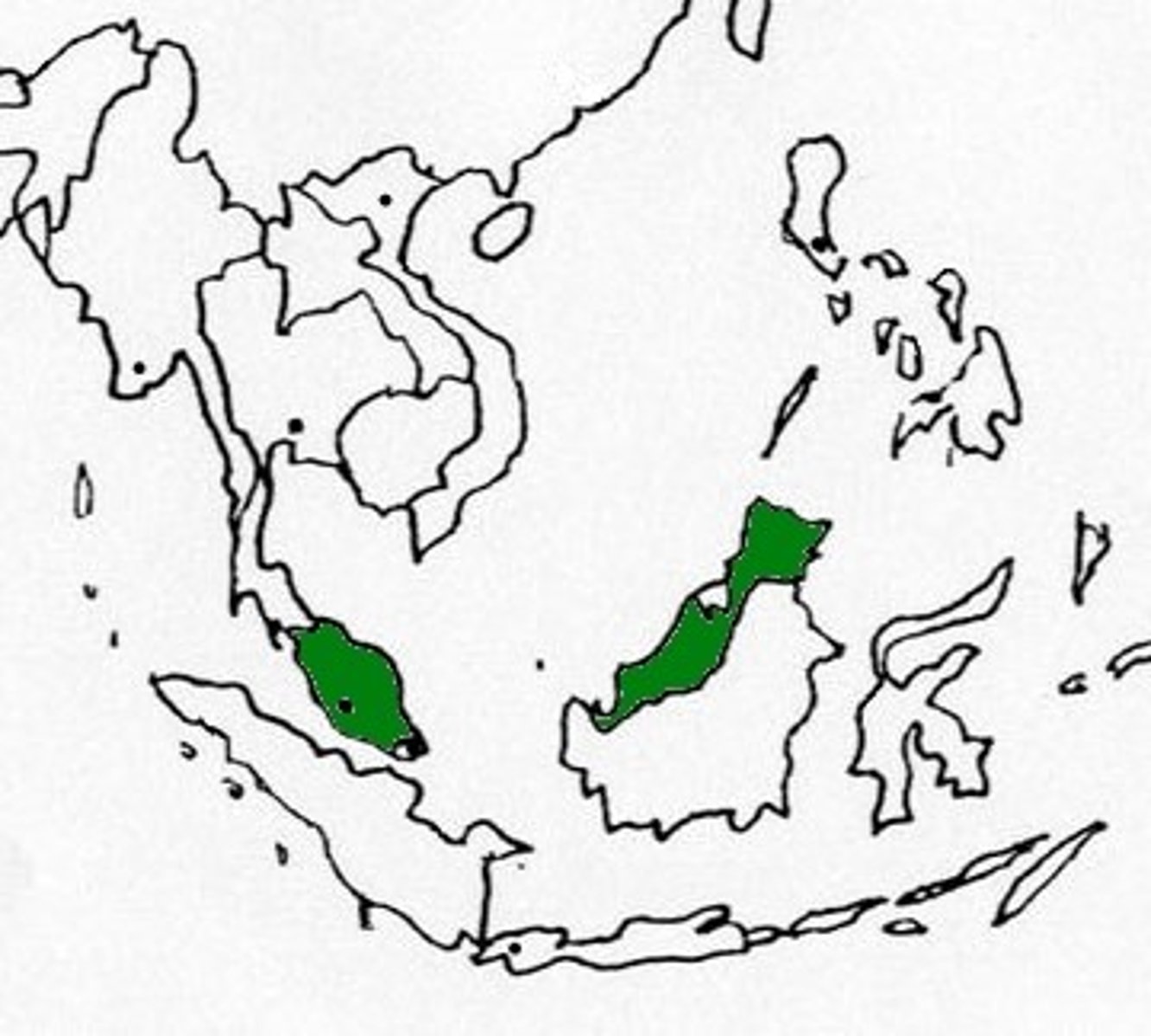 <p>The country below Thailand and South China Sea.</p>